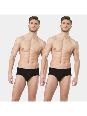Türen Erkek Ribana Kom Slip (2'li Paket) 155/SIYAH