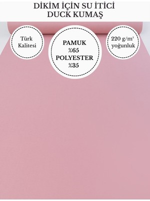 Fabricstown Su Itici Duck Kumaş | 220 G/m² | %65 Pamuk %35 Polyester | 180 cm En | Dikişlik Dayanıklı Kumaş