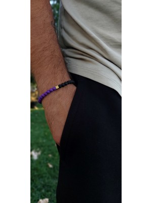 GADjewellery Lav Doğaltaş Erkek bileklik