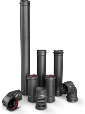 İfyıl Pelet Soba Ø80 mm Galvaniz Baca Boru Seti