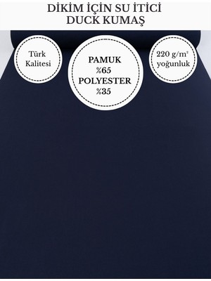 Fabricstown Su Itici Duck Kumaş | 220 G/m² | %65 Pamuk %35 Polyester | 180 cm En | Dikişlik Dayanıklı Kumaş