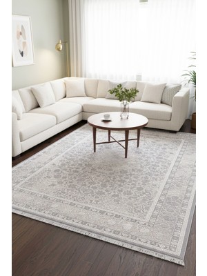 Rosa Salon Halısı Oturma Odası Halısı 4m² ve 6m² Klasik Desenli Yumuşak Modern Dokuma Halı