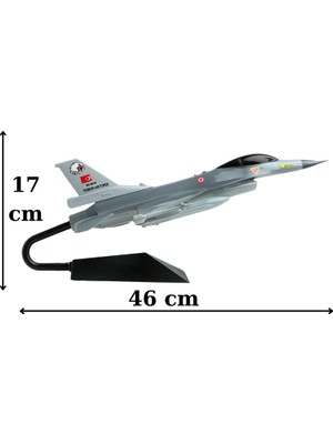 No Name 1:48 Ölçekli F 16 Maket Model Uçak Gerçekçi Detaylarla Koleksiyoncular İçin