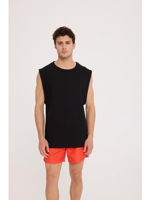 The Crow Sleeve Siyah Askılı Atlet