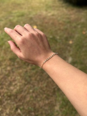 Goldium Halka Detay Kelebek Zincir Bileklik