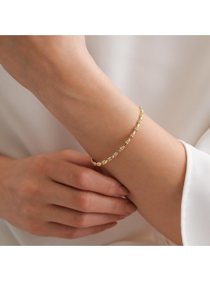 Goldium 14 Ayar Fantezi Altın Bileklik