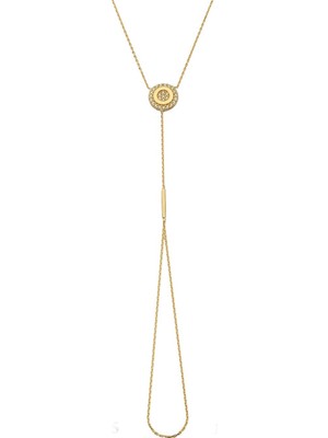 Goldium Modern Tasarım Şahmeran Altın Bileklik