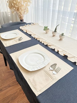 Ars Dt 6 Parça Cepli Dantel Detaylı Amerikan Servis Takımı