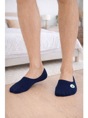 Özeren Lacivert Erkek 6'lı Bambu Babet Çorap