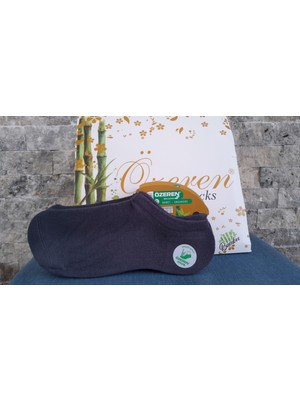 Özeren Antrasit  Erkek 6'lı Bambu Babet Çorap