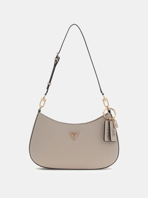 Guess Noelle Iı Üstten Fermuarlı Omuz Kadın Kahverengi El Çantası HWZG9672180-TAU