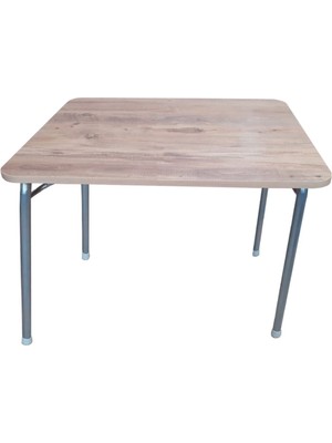 Depolife Pratik Katlanır Ayak Mutfak Yemek Masası Balkon Ders Çalışma Piknik Masa 60X80CM Ceviz