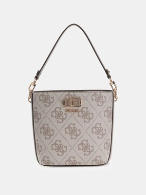 Guess Karnilla Logolu Büzgülü Kadın Krrem El Çantası HWOS9901010-DKO
