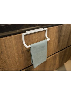 Sevimle Store Banyo Havlu Askısı-Beyaz