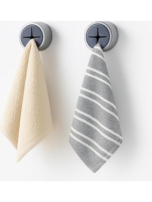 Sevimle Store Store Pratik Tak-Çıkar Havlu Askısı - Kendinden Yapışkanlı, Vidalama Gerektirmez, 2’li Set – Mutfak, Banyo, Kapı Arkası Için Uygun