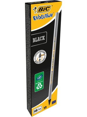 Sevimle Store Evolution Black Kurşun Kalem 12'li Kutu