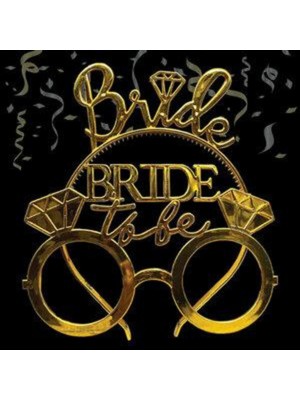 MerveliSait Bride To Be Taç ve Gözlük Gold Renk