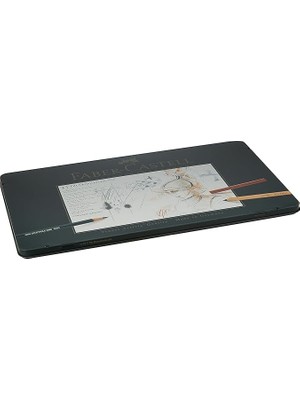 Sevimle Store Pitt Monochrome Çizim Seti, 33 Parça, Siyah Tonlar, Profesyonel Kalite, Yağ Içermeyen Kalemler, Yüksek Pigmentli