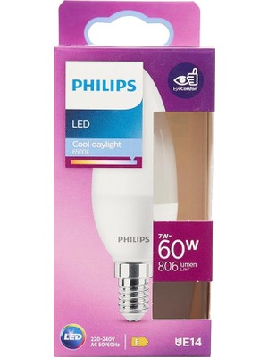 Sevimle Store LED 60W B38 E14 Mum Tipi Beyaz Işık Dim Edilmez Ampul