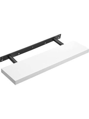 Sevimle Store Duvar Rafı, Kitaplar, Resimler, Dekorasyon, Yüzer Raf, 80 x 20 x 3,8 Cm, Ofis Rafı, Mdf, Oturma Odası, Mutfak, Koridor, Yatak Odası, Banyo Için Duvar Panosu, Beyaz LWS28WT