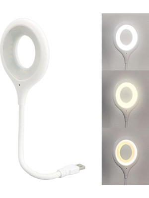 Sevimle Store Sesle Kontrol 3 Renk Işık Modlu Akrobat USB LED Kitap Okuma Işığı, USB Gece Işığı Lambası, 20 Led, Sesle Kontrol Masası Işığı, Ses Komutları Açıklamada Mevcuttur