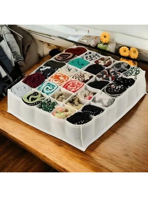 Sevimle Store 30 Gözlü Petek Organizer Çekmece Içi Çorap Kemer Iç Çamaşırı Düzenleyici