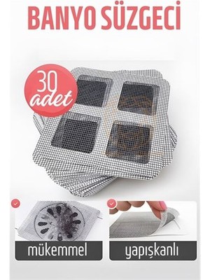 Lowell Home Hsnet Banyo Gider Süzgeci 30 Adet - LO0029-5XQF16