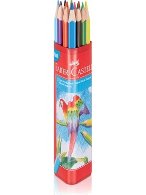 Sevimle Store Boya Kalemi 12 Renk Tam Boy Üçgen Plastik Tüp