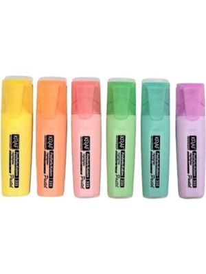 Sevimle Store Fosforlu Kalem Pastel 335 6 Lı