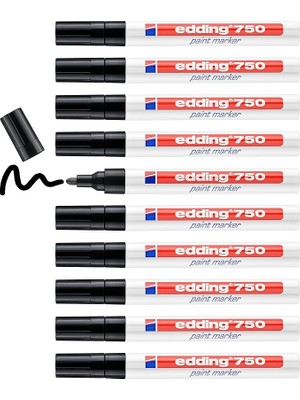 Sevimle Store 750 Tam Örtücü Boya Kalemi, Siyah, 10'lu Kutu