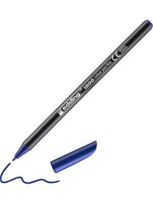 Sevimle Store 1200 Ince Uçlu Keçeli Kalem - Mavi - 1 Kalem - Yuvarlak Uçlu 1 mm