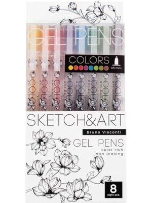 Sevimle Store Dream Write Jel Kalem, 0.5mm, 8 Renk