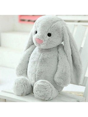 Sevimle Store Arkadaşım Uzun Kulak Bunny Peluş Tavşan 65 cm Gri