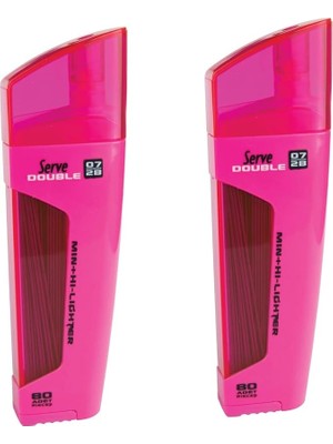 Sevimle Store Dbl Mek Kur Klm Ucu-Fos Klm 07MM Pembe 2lı Set