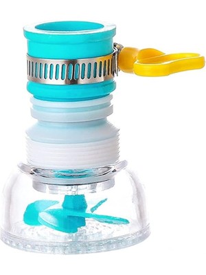 Sevimle Store Pervaneli 360° Döner Mutfak Musluk Başlığı | Su Tasarruflu Filtreli Musluk Ucu | Sıçrama Önleyici, Klor Filtreli, Esnek Musluk Aparatı - 16-23 mm Musluklara Uyumlu