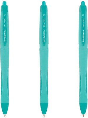 Sevimle Store Berry Jel Kalem 07MM Pastel Nane Yesılı 3lü Set