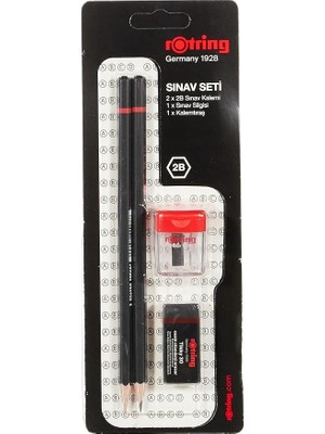 Sevimle Store RO-2090068WK Sınav Seti - Sınav Kalemi, Silgi, Kalemtraş, Siyah