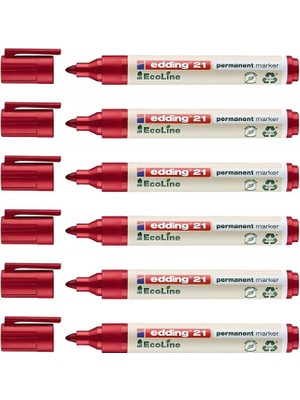 Sevimle Store Ecoline Red 1,5-3 Mm, 6'lı Set Kalıcı Markör 21