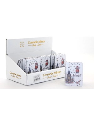 Taşlı Istanbul Tasarımı El Aynası Ince ALK2917