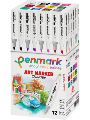 Sevimle Store Marker's Art Brush Kalem 12'li Set