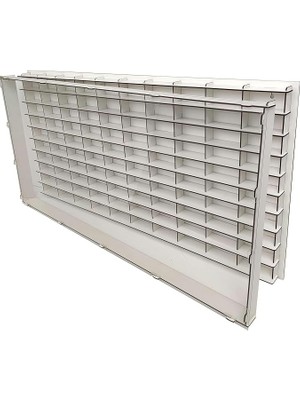 Sevimle Store Kapaklı 100 Araçlık Yatay Beyaz