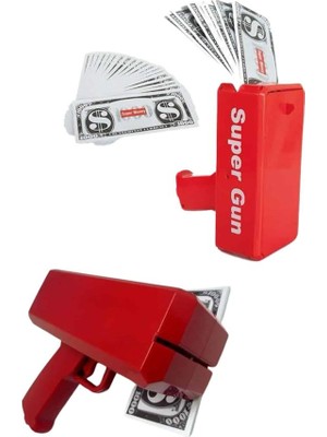 Lowell Home Para Saçma Tabancası Kırmızı Para Fırlatma Oyuncağı Parti Eğlencesi - LO0029-6093U4