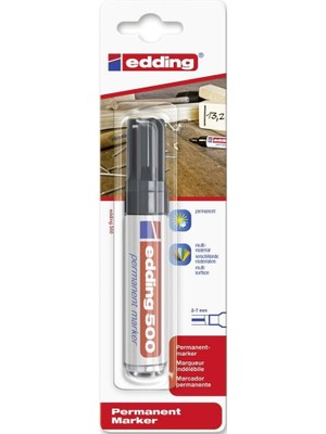 Sevimle Store 500 Permanent Kalem - Siyah - 1 Kalem - 2-7 mm Kesik Ucu