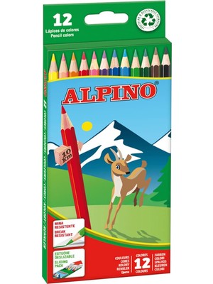 Sevimle Store Renkli Kalemler 12 Adet | Çocuk Boya Kalemi | Parlak ve Canlı Renklerle Çizim ve Boyama | Okul Malzemeleri | Boya Kalemi Kutusu