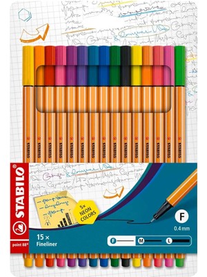 Sevimle Store Point 88 10 + 5 Floresan Renk Askılı Paket