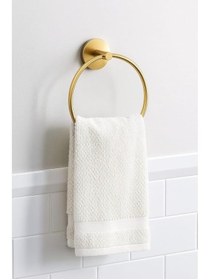 Sevimle Store Yuvarlak Havlu Askılığı, Altın Sarısı