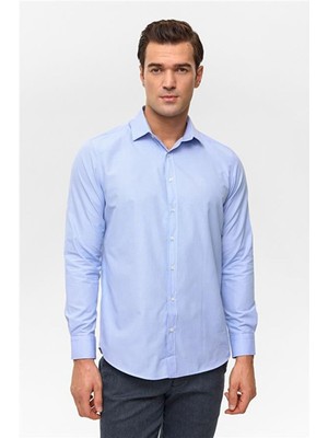 Süvari Erkek Gömlek GM2025300048 Mavi