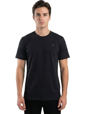 Trender O Yaka Enjeksiyon Logo Erkek T-Shirt 4028 Antrasit