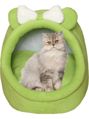 Nerotex Kedi ve Küçük Irk Köpek Yatağı Yuvası Polar Kulaklı Alaska PLRKLK