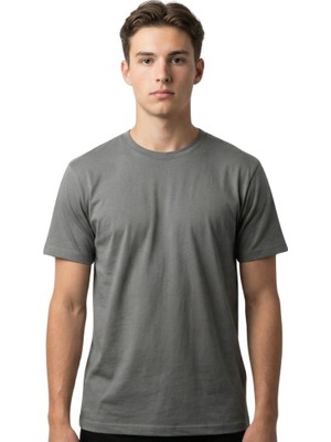 Trender  Süprem O Yaka Erkek T-Shirt 2020-1 Açık Haki